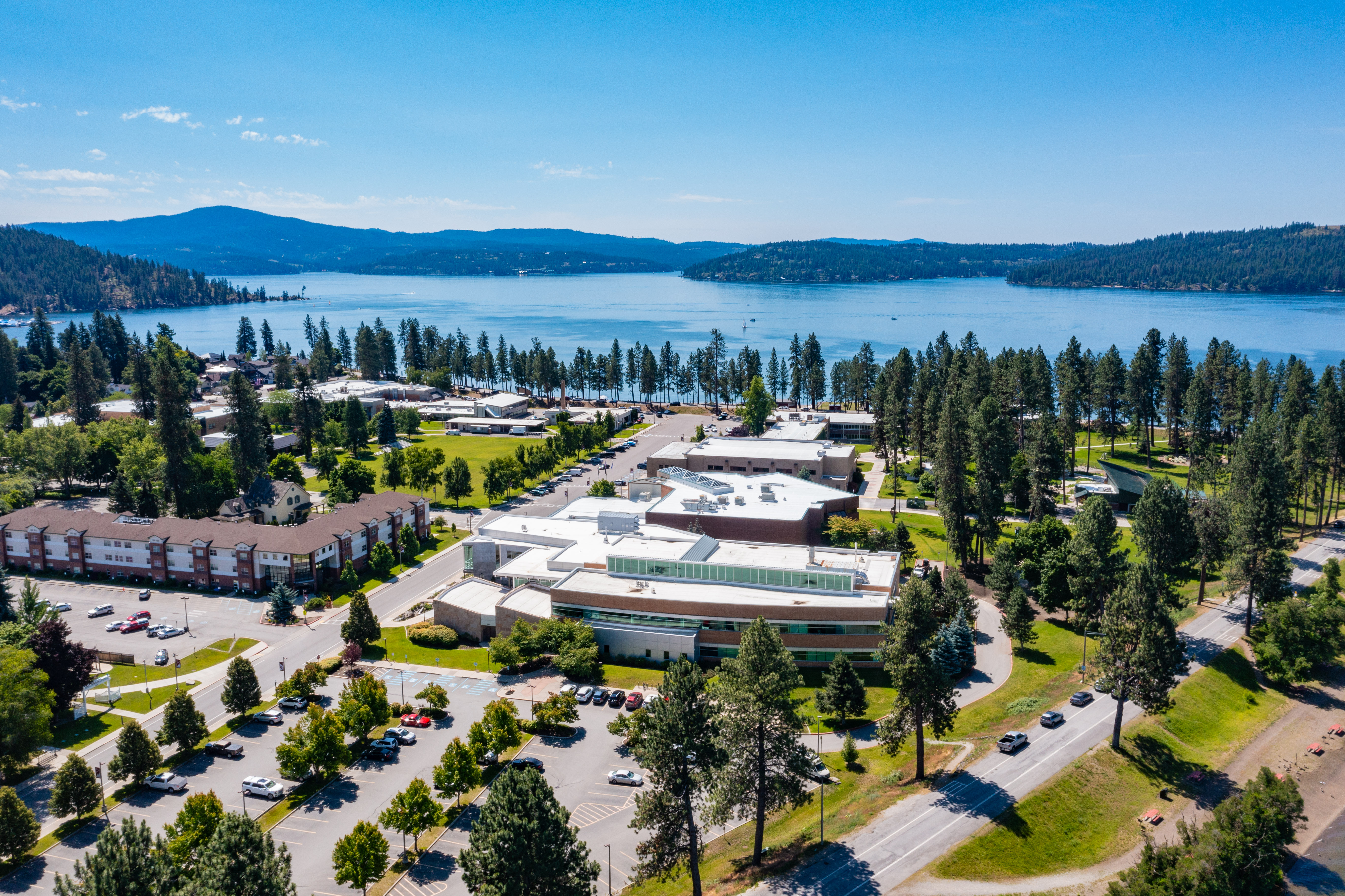 Aerial view of the campus