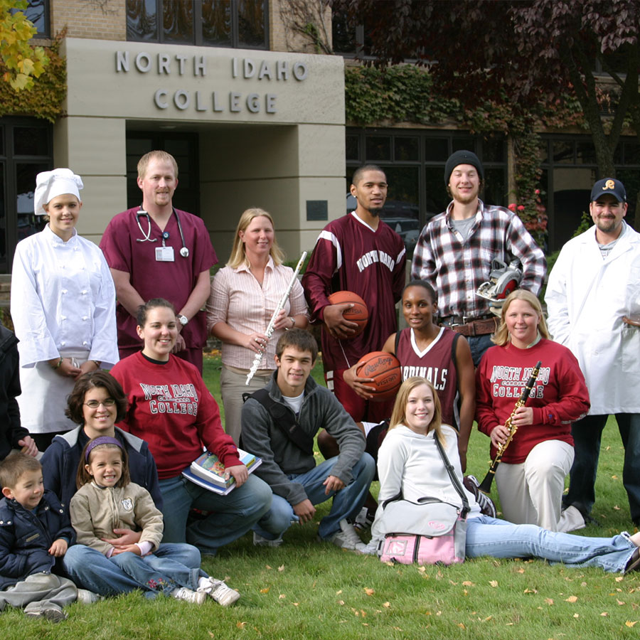 Variety of students dressed as their professions